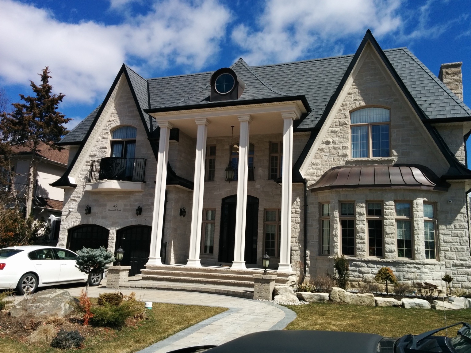 Custom Home Details — Exterior columns & mouldings